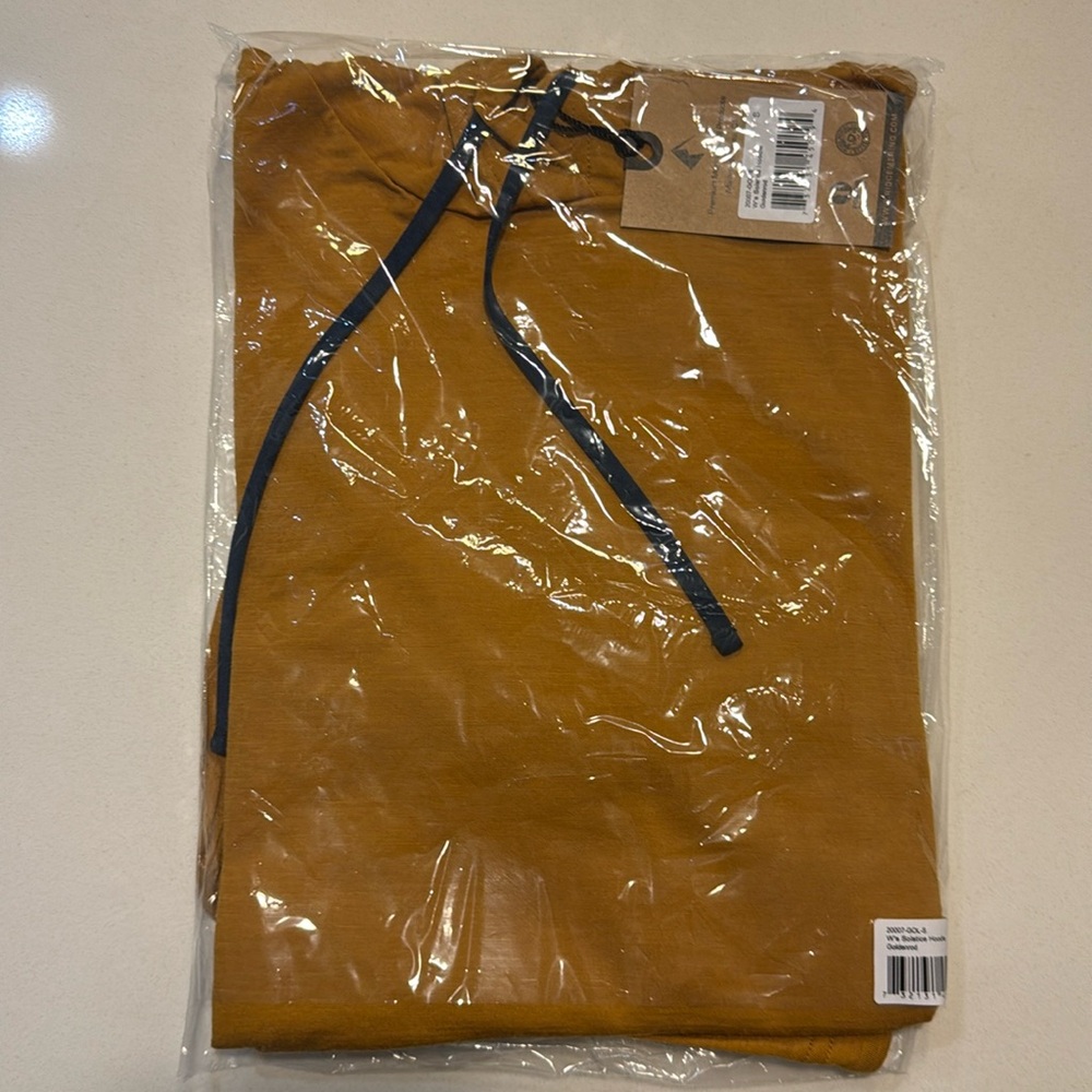COPY - Ridge Merino Solstice Hoodie Sunshirt goldenrod S BRAND NEW